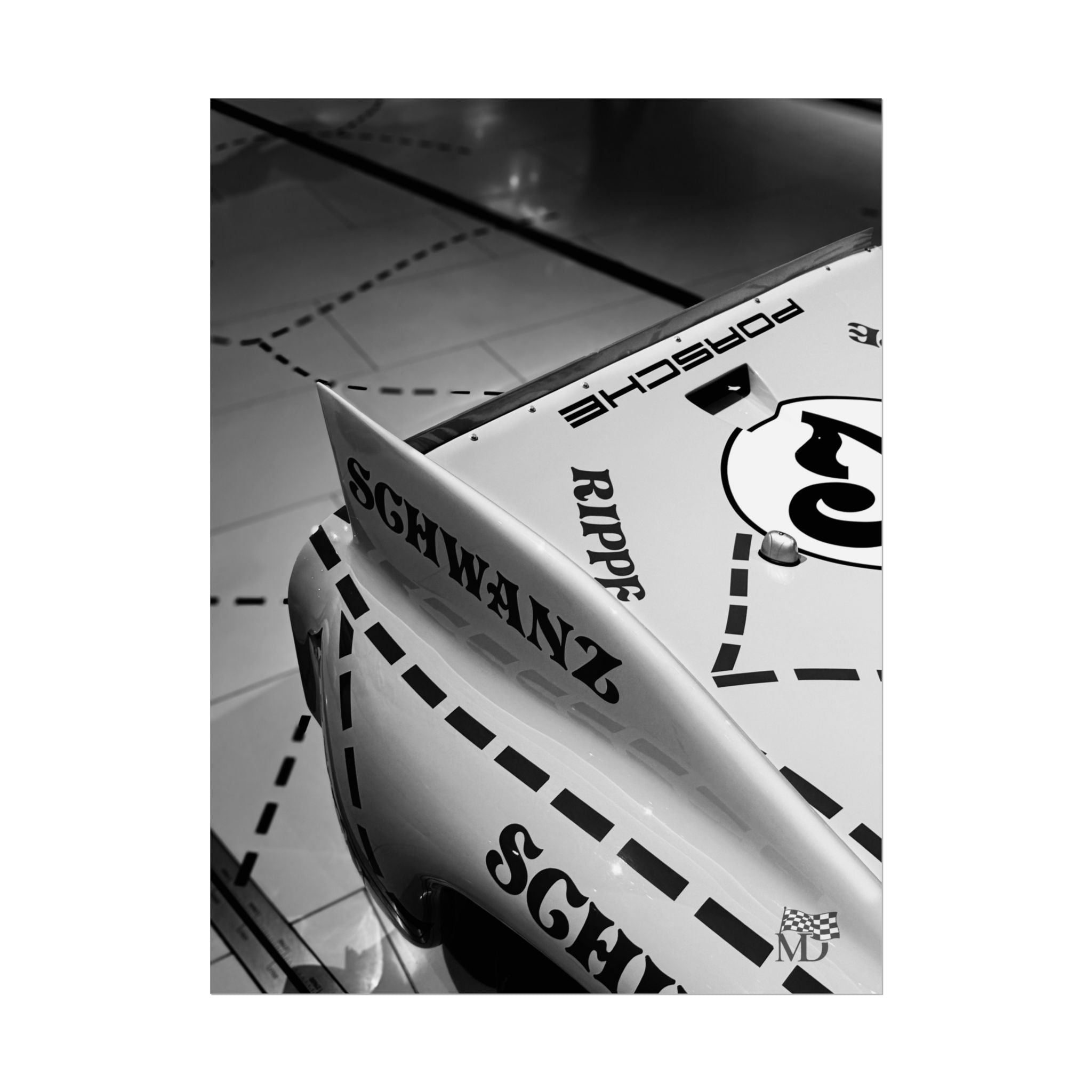 Porsche 917/20 “Pink Pig” Rear Wing Detail Poster