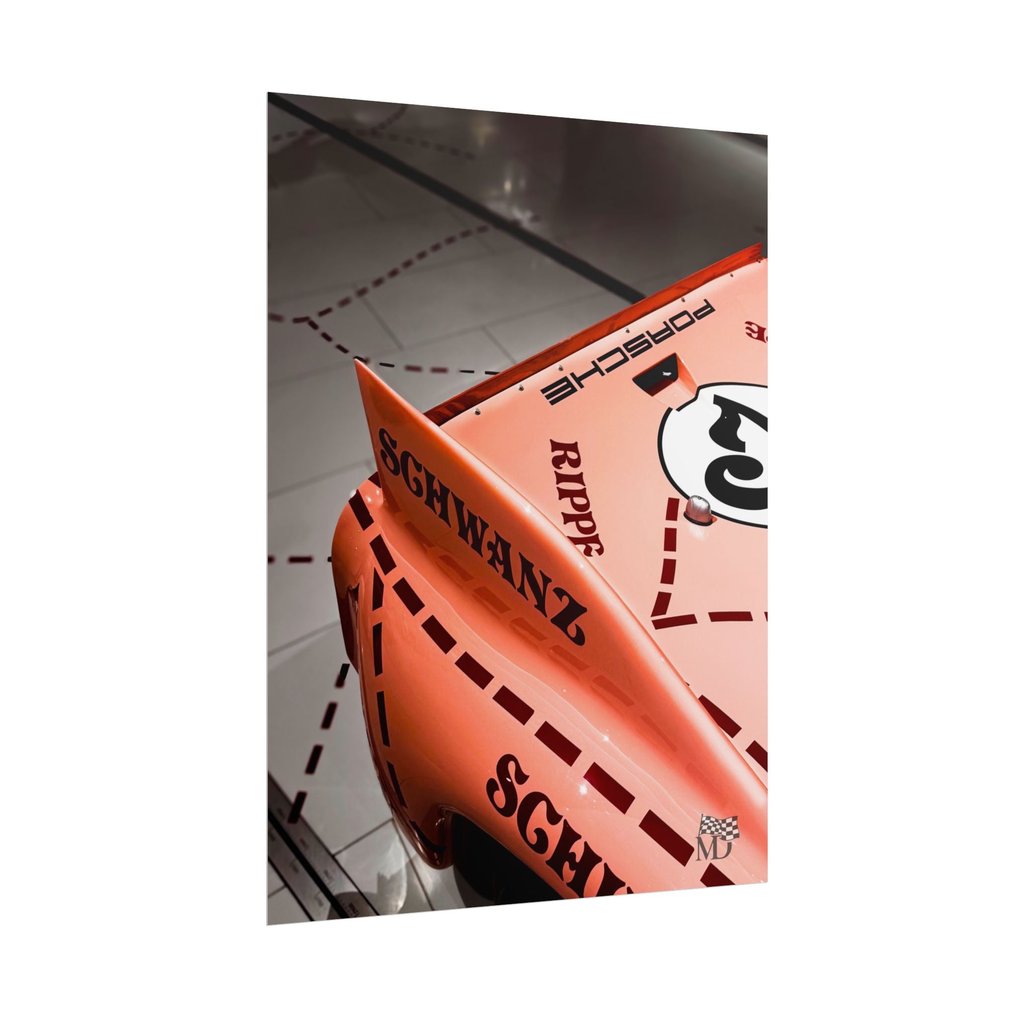 Porsche 917/20 “Pink Pig” Rear Wing Detail Poster