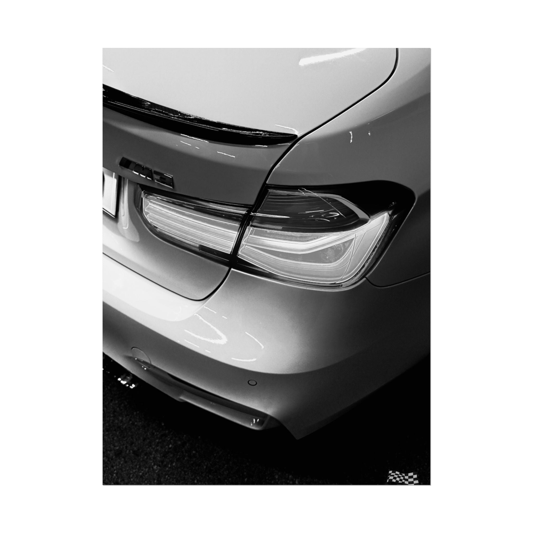 BMW M3 F80 Taillight Close-Up Poster