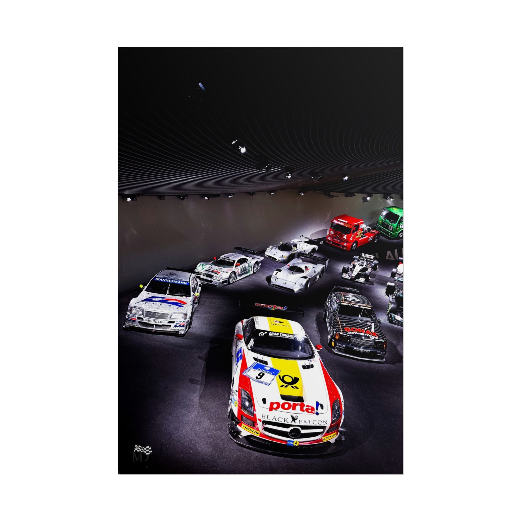 Mercedes-Benz Motorsport Legends Display Poster