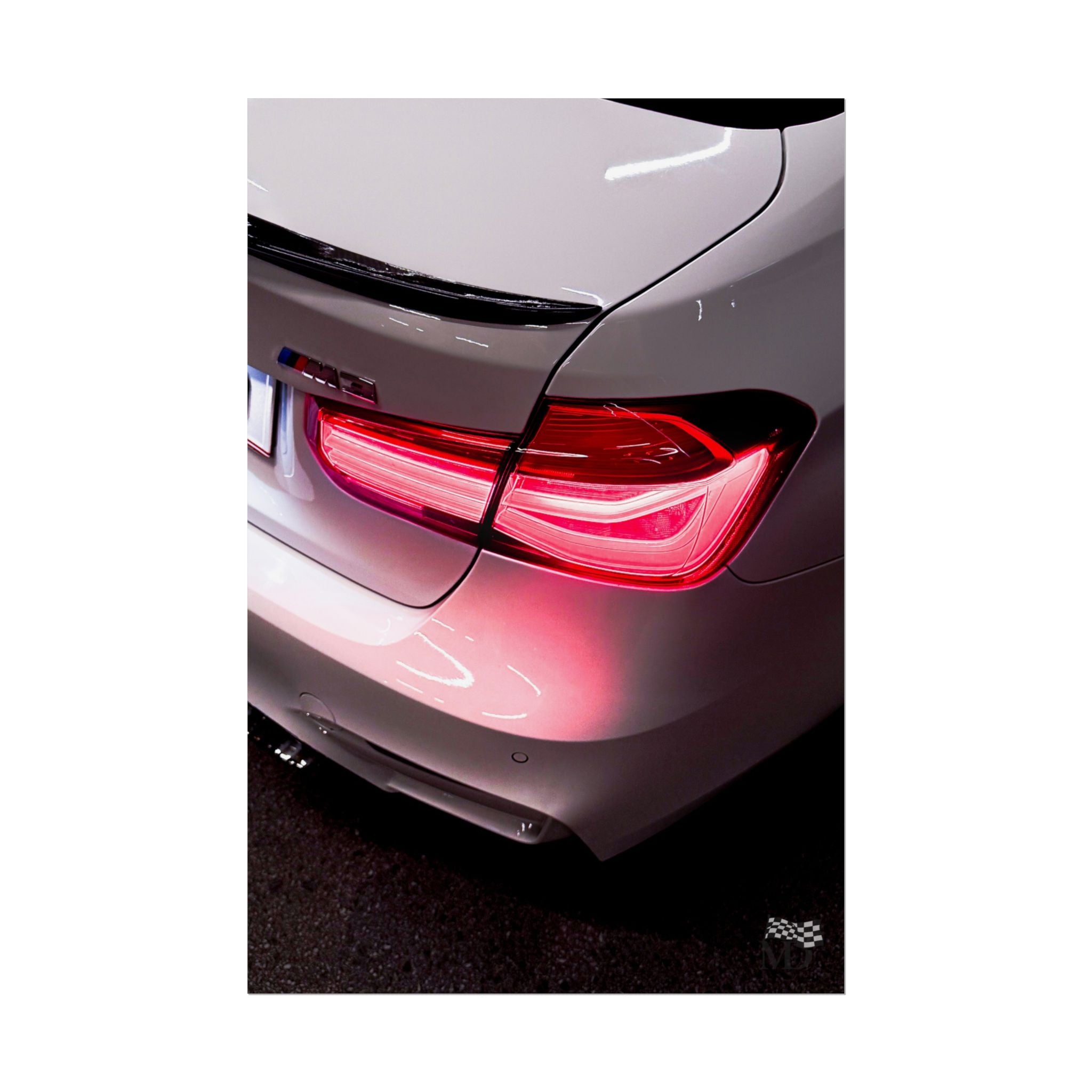 BMW M3 F80 Taillight Close-Up Poster