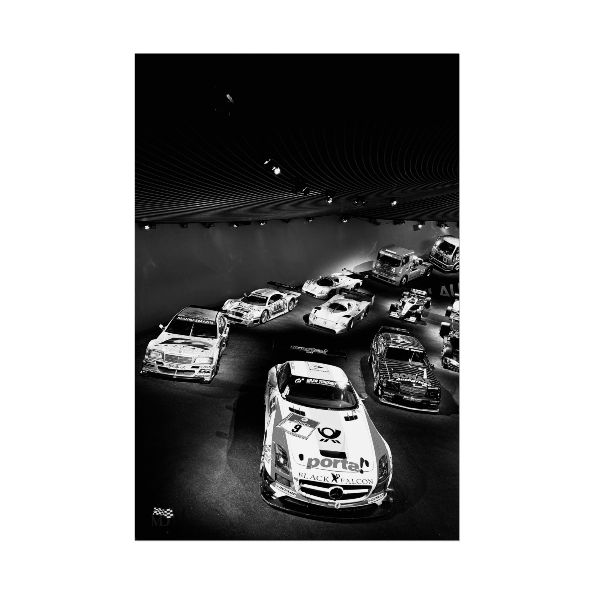 Mercedes-Benz Motorsport Legends Display Poster