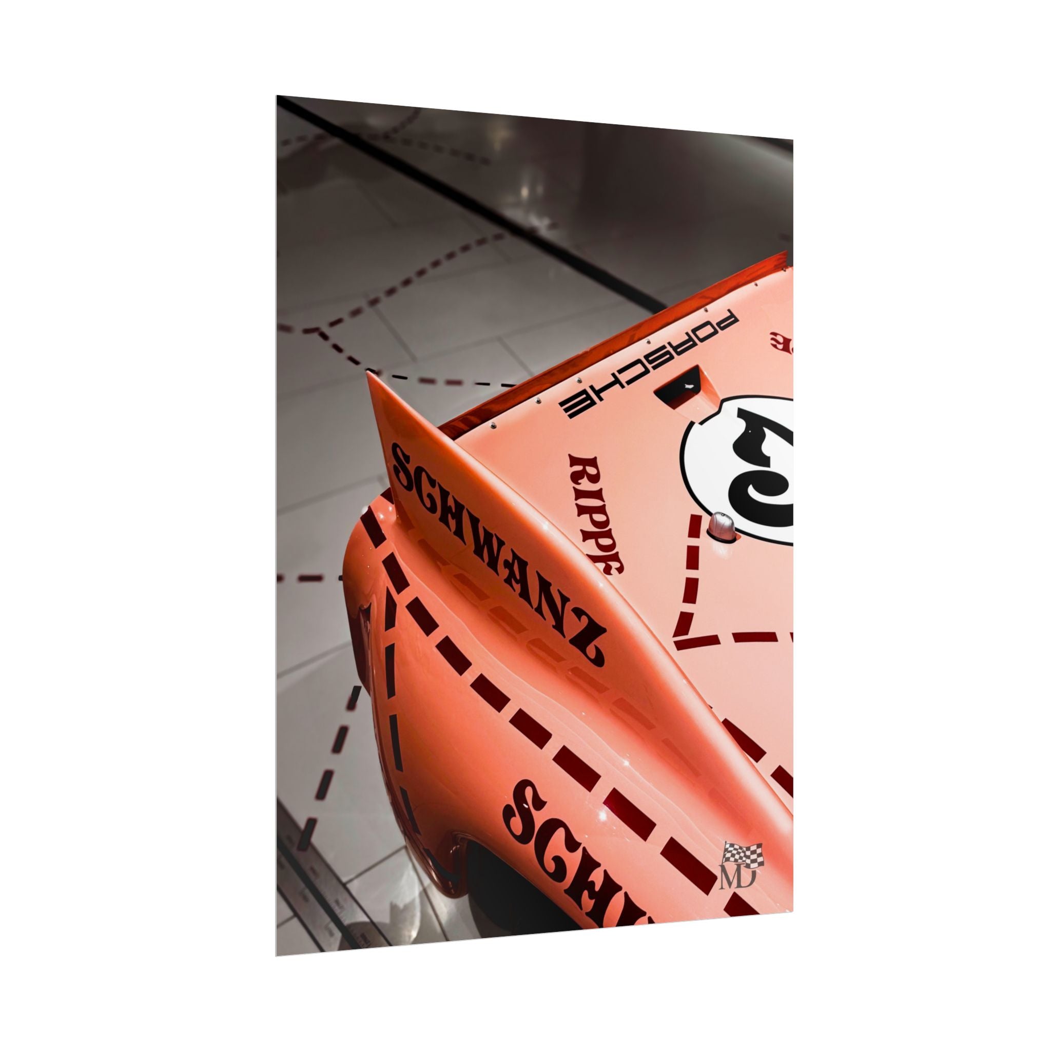 Porsche 917/20 “Pink Pig” Rear Wing Detail Poster