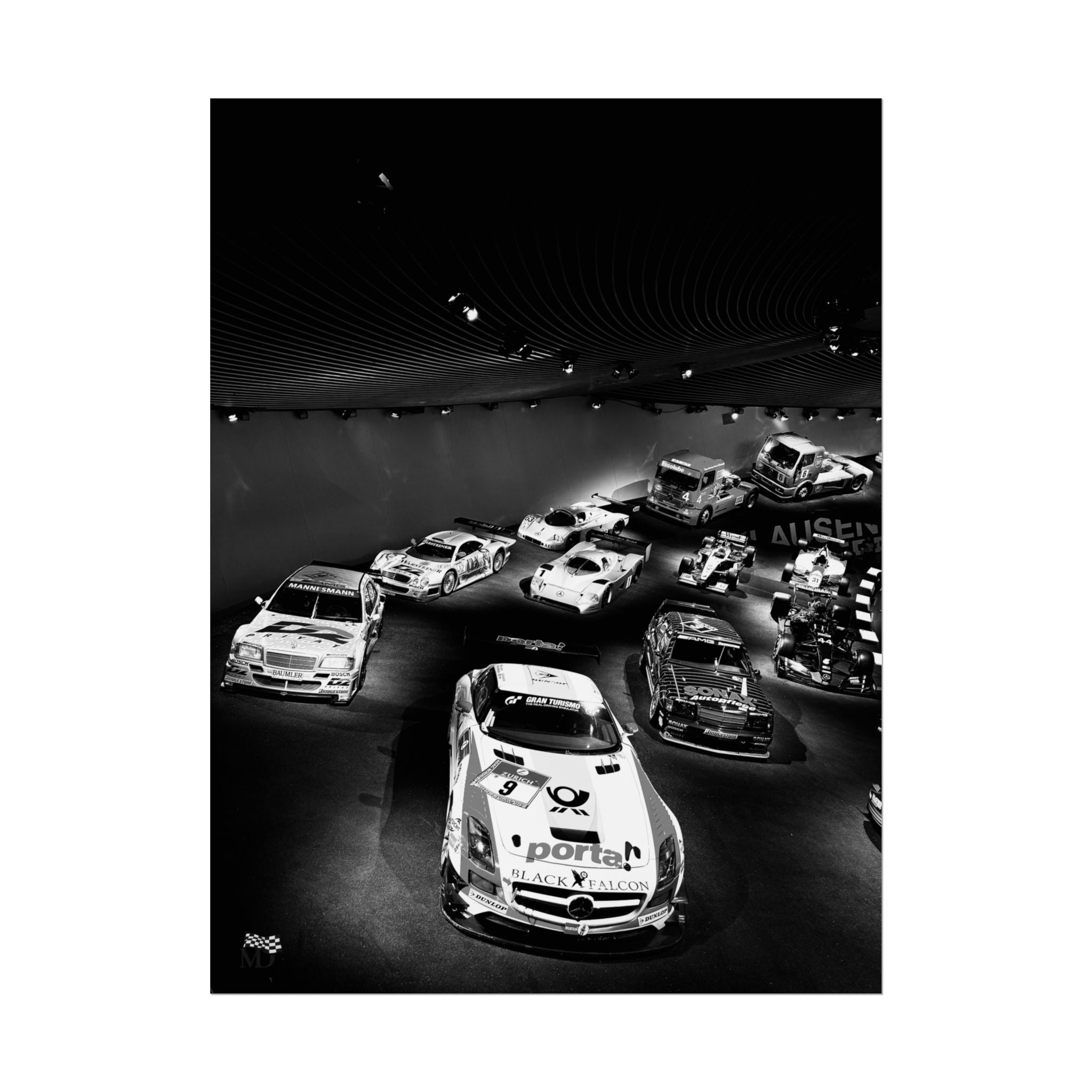 Mercedes-Benz Motorsport Legends Display Poster