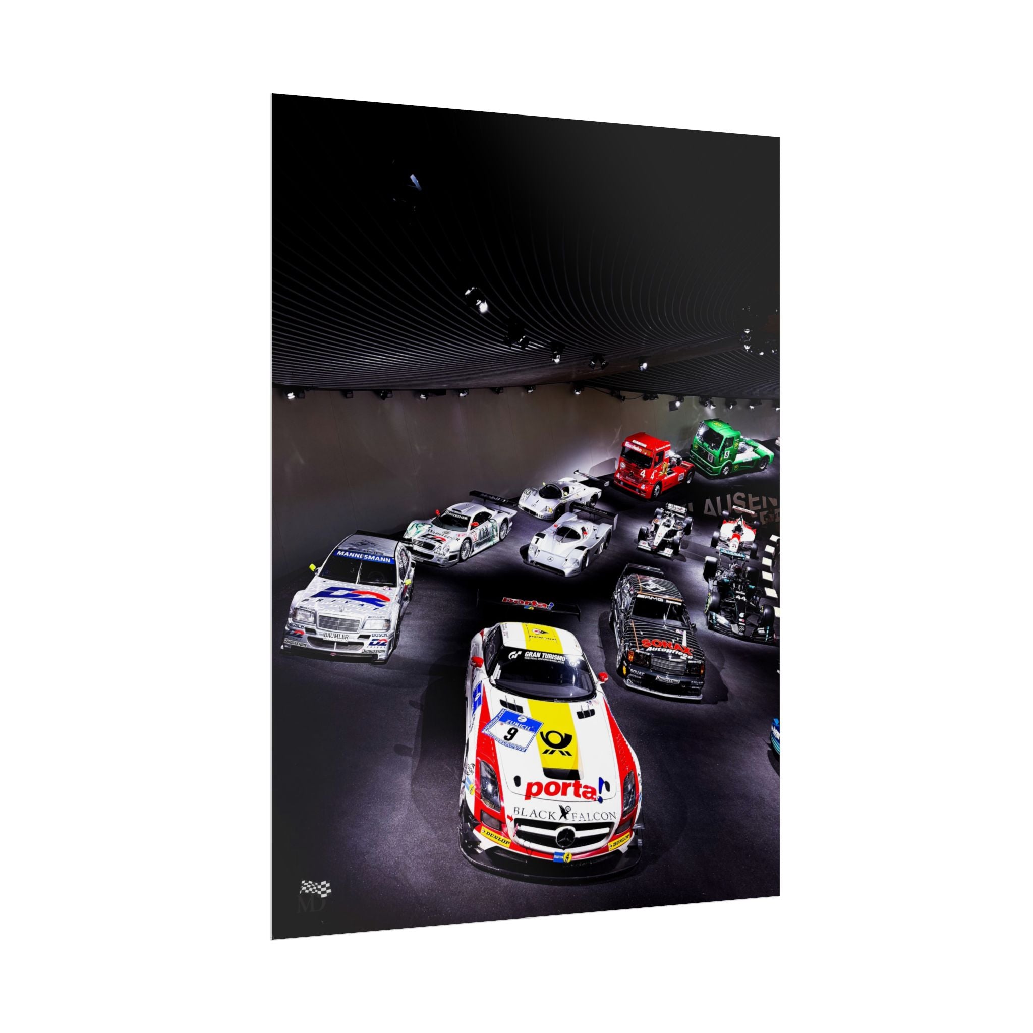 Mercedes-Benz Motorsport Legends Display Poster