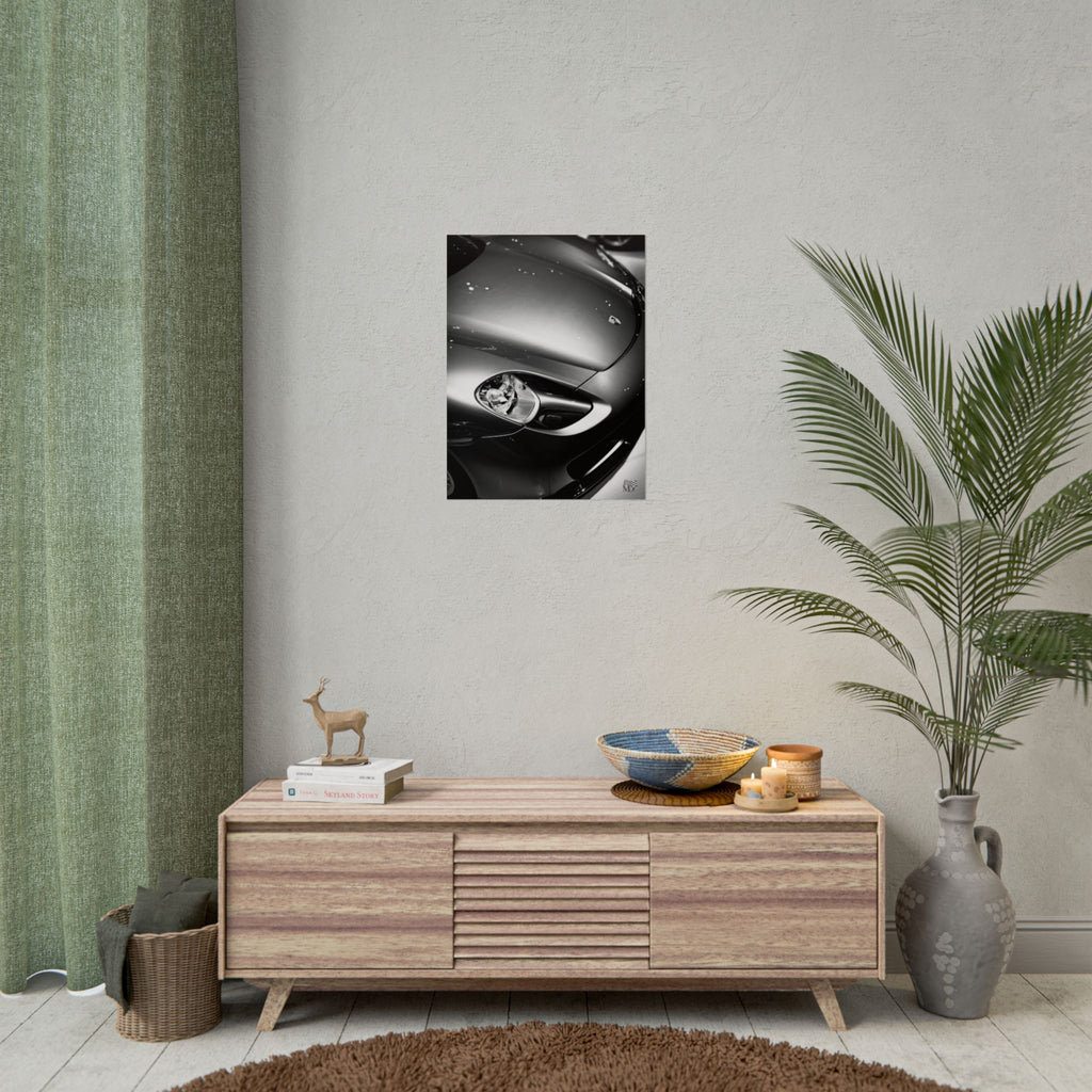 Porsche 918 Spyder Headlight & Hood Detail Poster
