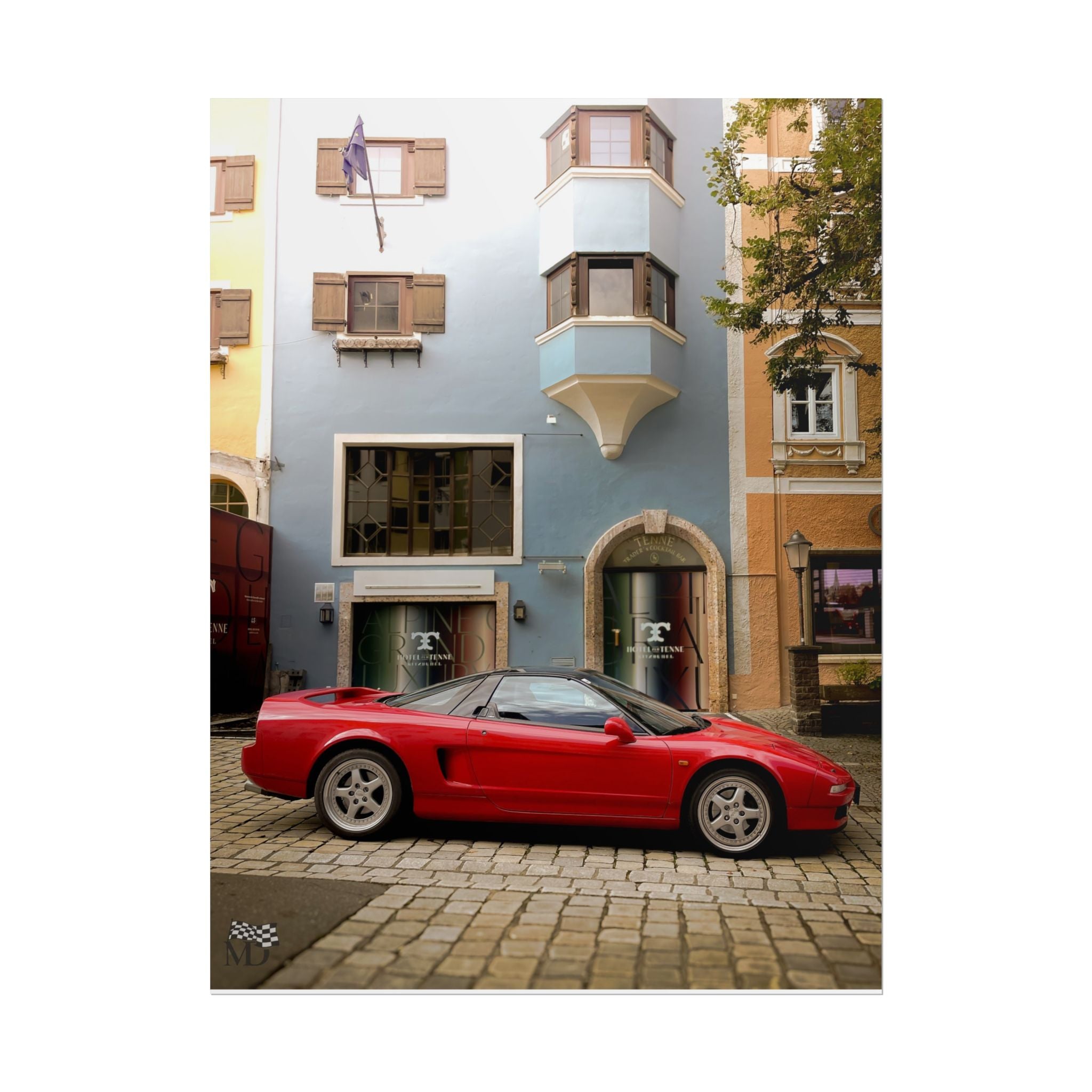 Honda NSX Old Town Street Poster