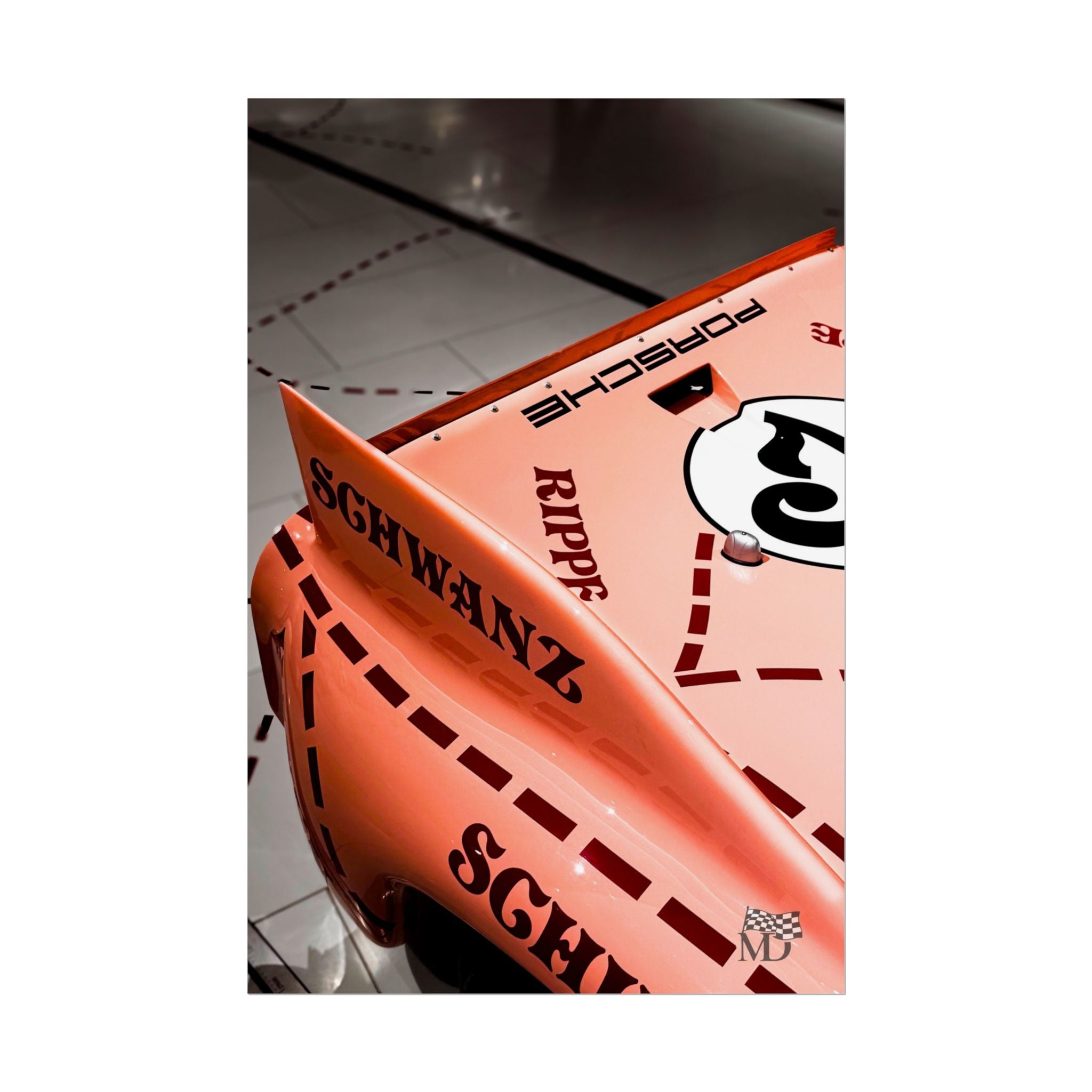 Porsche 917/20 “Pink Pig” Rear Wing Detail Poster