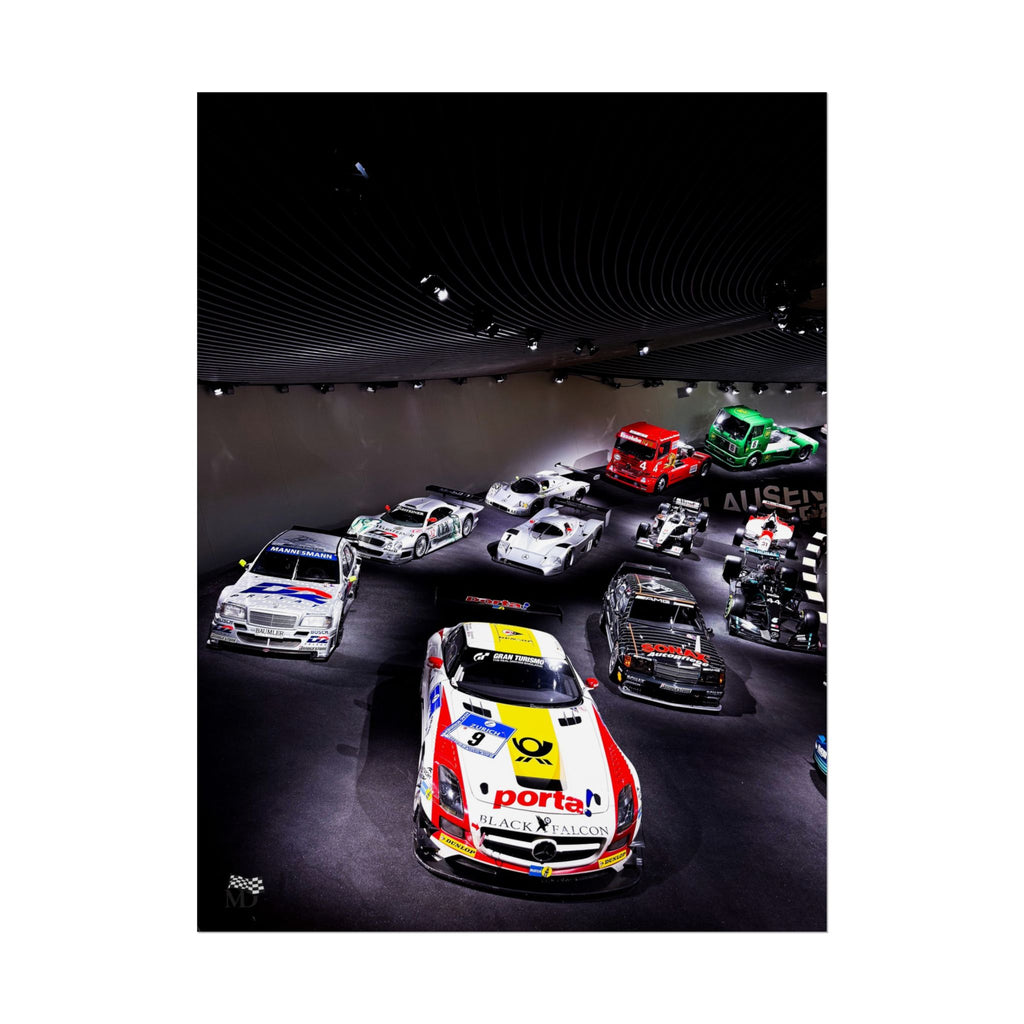 Mercedes-Benz Motorsport Legends Display Poster