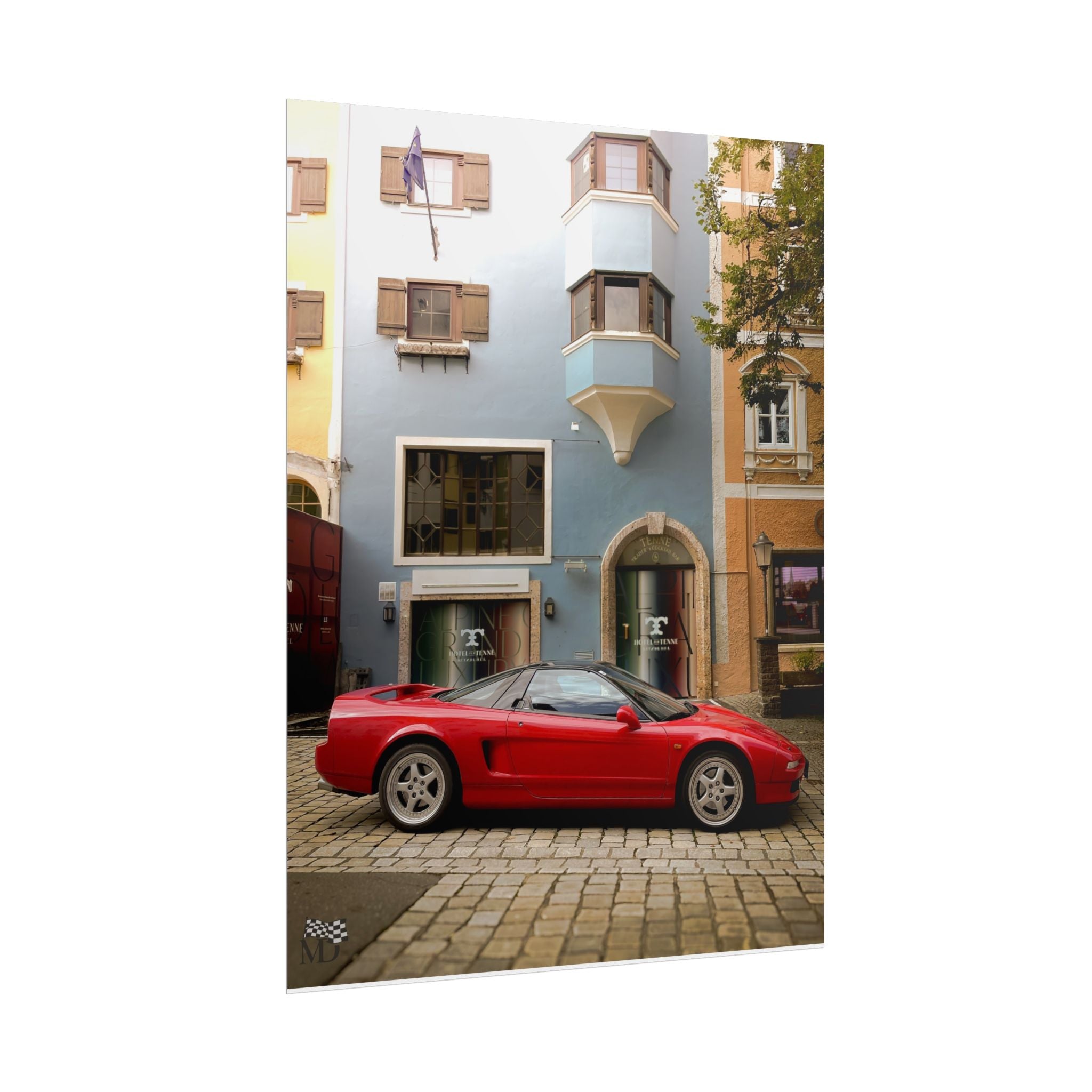 Honda NSX Old Town Street Poster